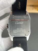 Cartier Santos 100 1:1 Mirror Replica Steel Diamonds Watch Mens Size 42MM - Image 5