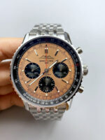 Breitling Navitimer B01 Chronograph 43 Copper Dial – 904L Steel Casing 1:1 Mirror Swiss Replica - Image 2