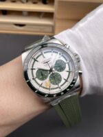 Longines Conquest Chronograph White Dial Automatic Watch in Steel Casing - Image 9