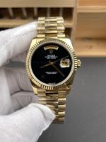 Rolex Day Date Presidential 18K Yellow Gold Watch 36MM – Black Dial 1:1 Mirror Quality - Image 2