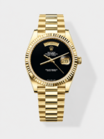 Rolex Day Date Presidential 18K Yellow Gold Watch 36MM – Black Dial 1:1 Mirror Quality