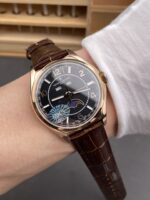 Vacheron Constantin Fiftysix Edition Rose Gold Watch 904L Steel 1:1 Mriror Replica Black Dial - Image 10