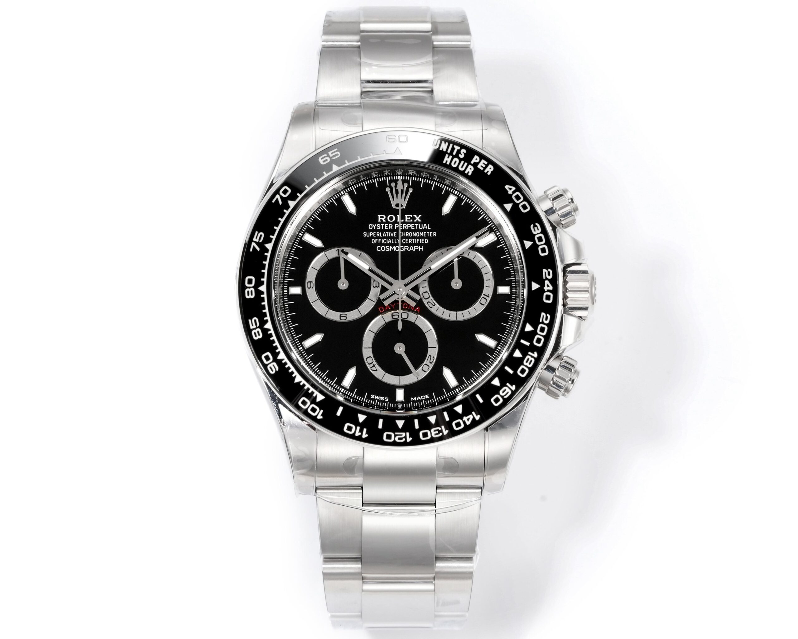 37f006aa1e1f13f77fb91b44b30c7f8c Rolex Cosmograph Daytona 126500LN Black Dial Original Cal.4131 Movement – Ultimate 904L Steel Watch - Image 1